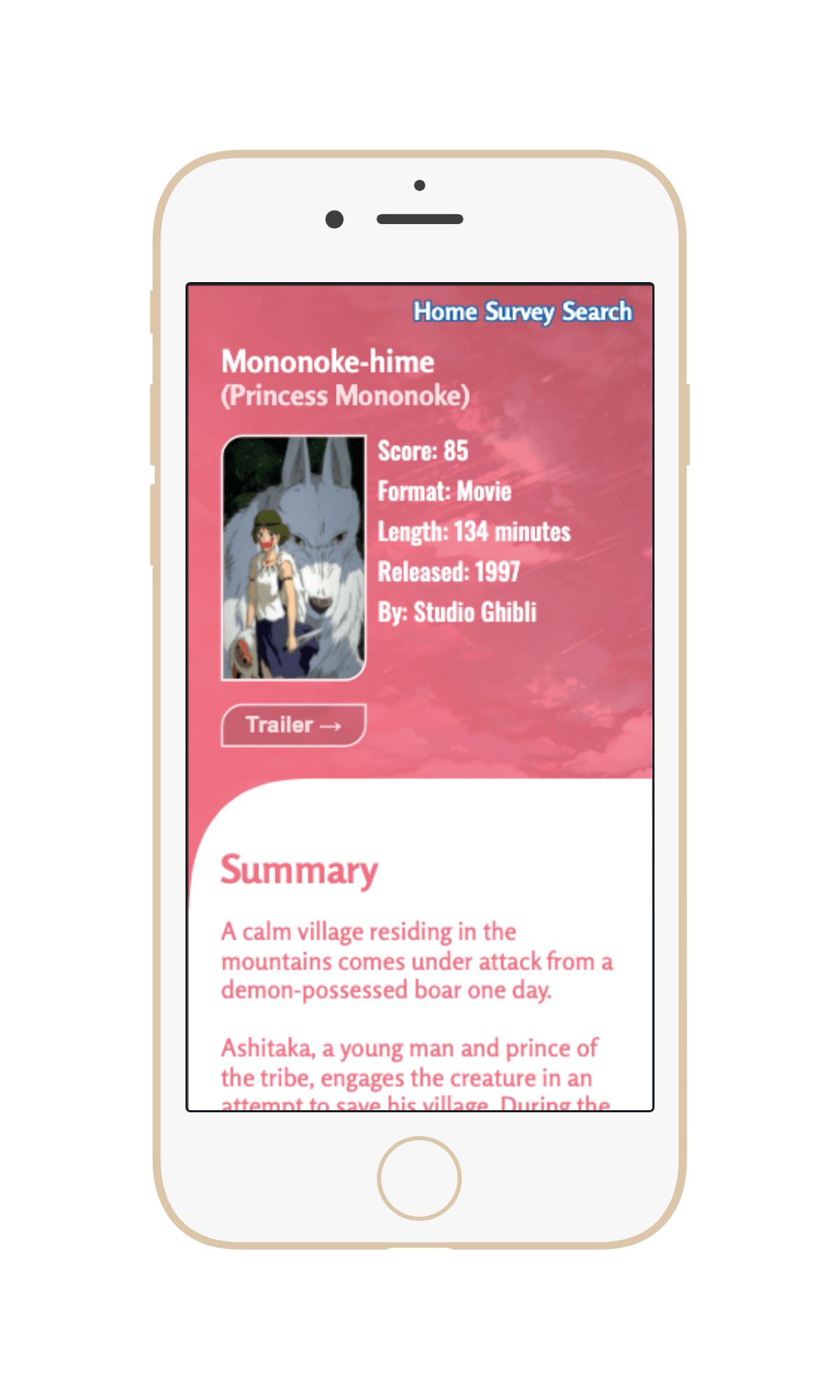 anireka phone mockup