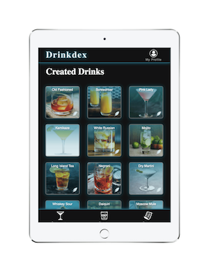 Drinkdex tablet mockup